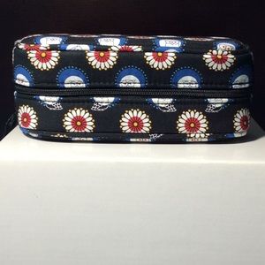 Vera Bradley zip sunglasses case in Night Owl